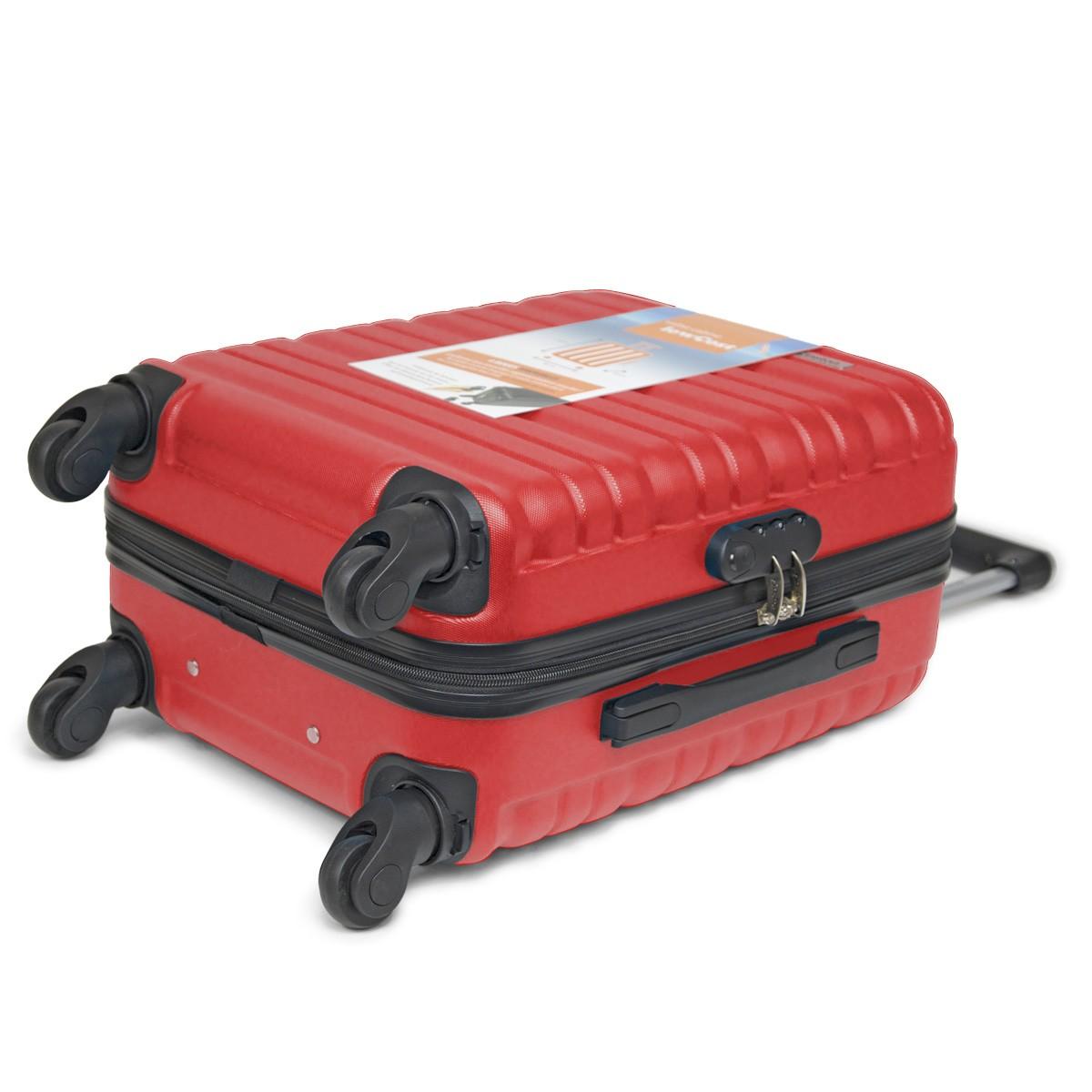 VALISE CABINE KINSTON ROUGE 50X36X20CM