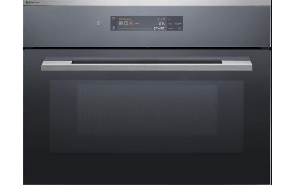Einbaubackofen mit Mikrowelle EB4PL90KCN Chrom<br>Backofen für den Einbau