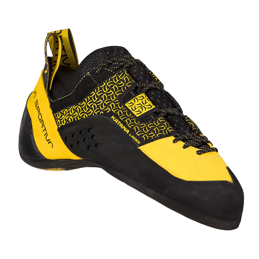 La Sportiva KATANA LACES - Chaussons escalade Homme yellow/black