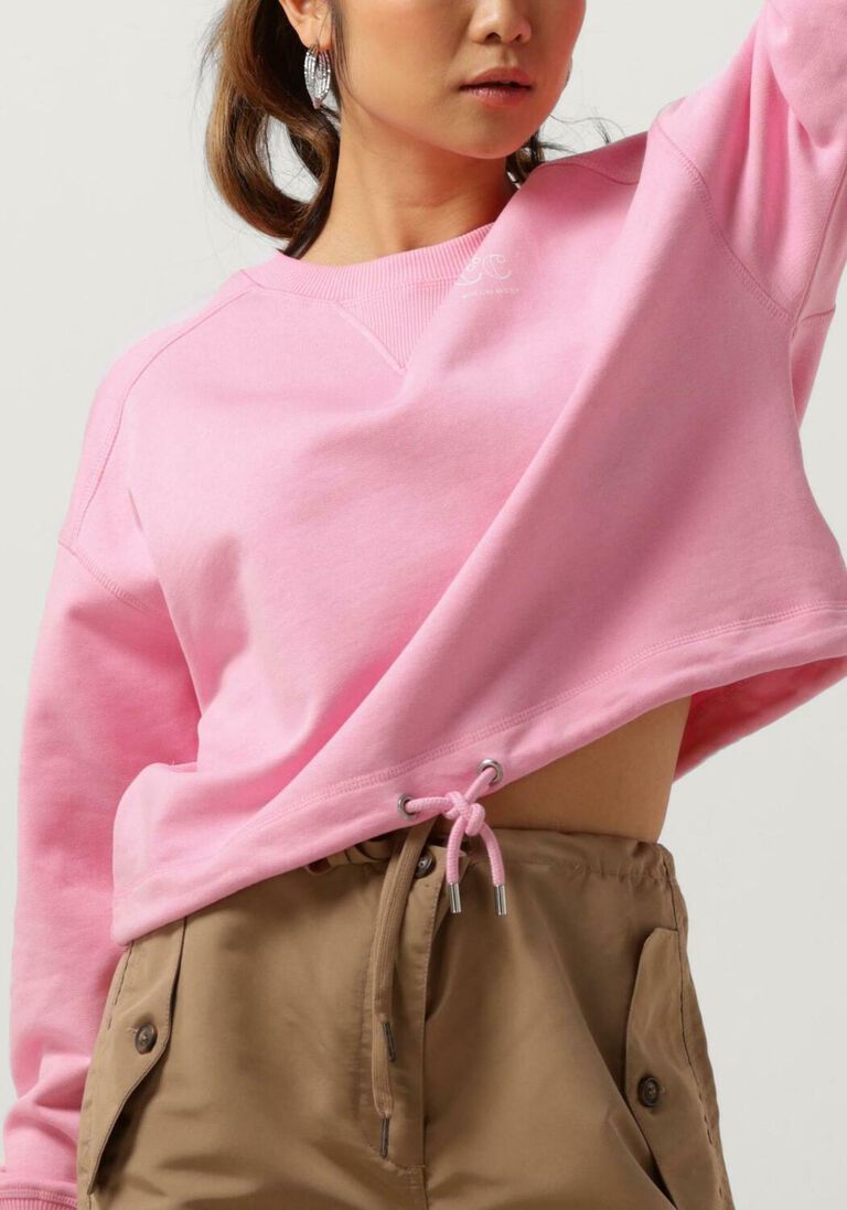 CO\\'COUTURE roze co'couture trui clean cropped tie shirt