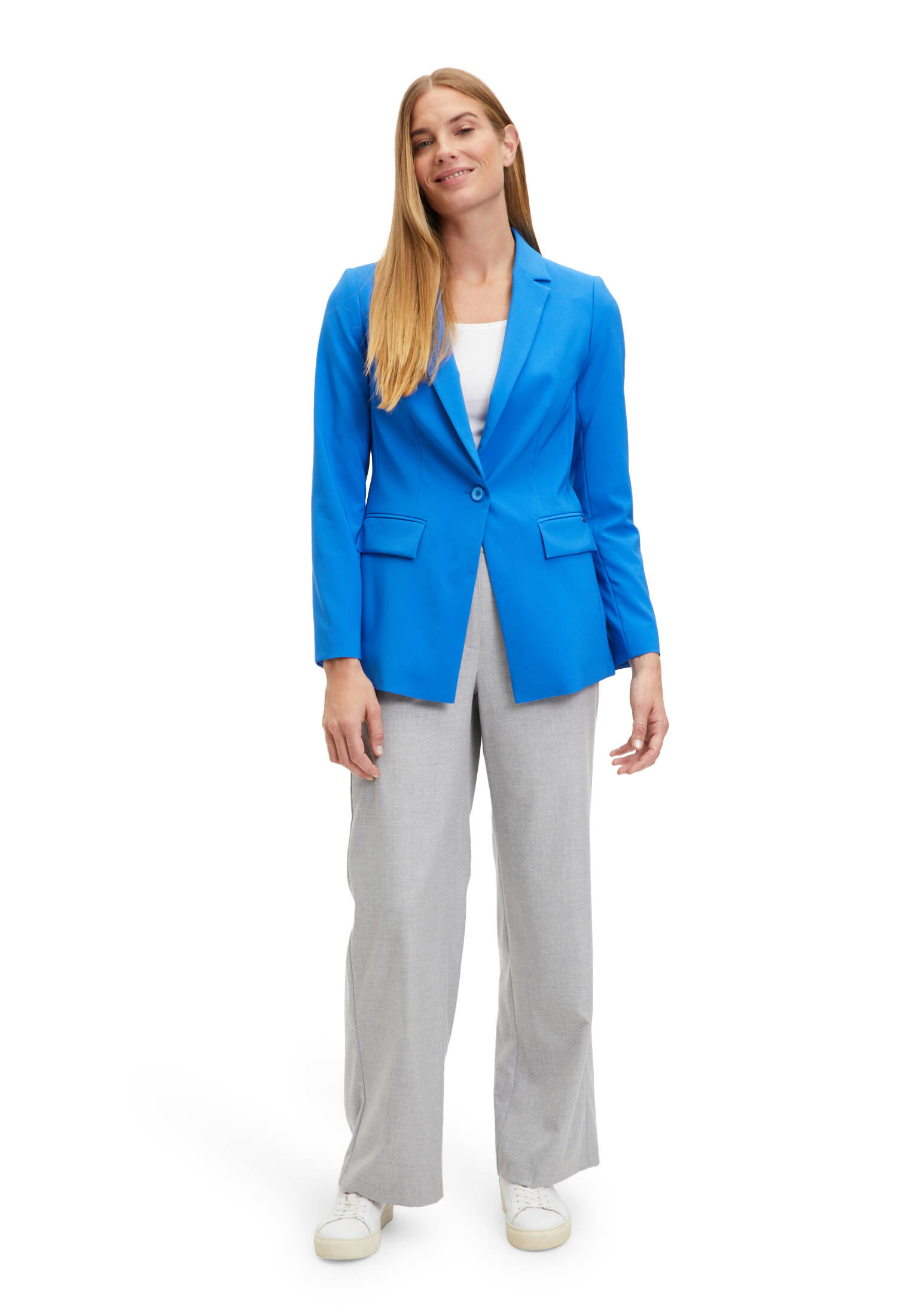 Betty & Co| Damen Longblazer mit Taschen