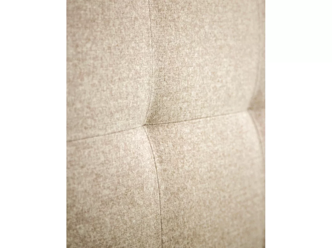 Tête de lit polyester capitonnée beige 180x80cm - ALAN - DECOWOOD