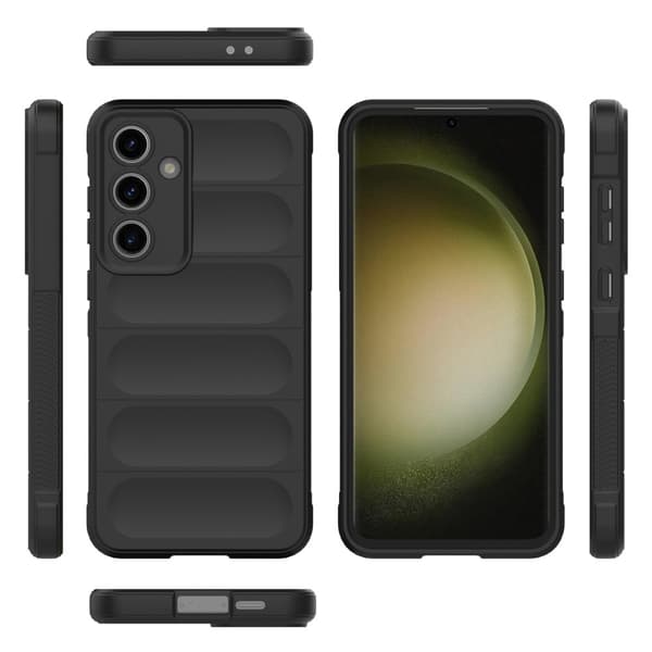 Til Samsung Galaxy S24 FE myk TPU støtsikker telefonveske - svart