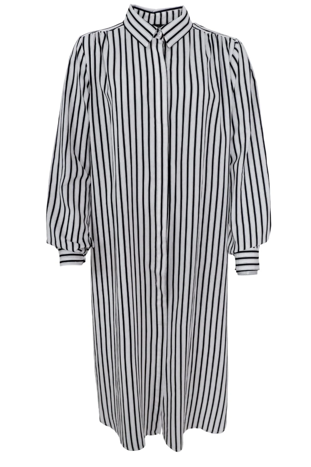 Black Colour Bcbendix Shirt Dress white