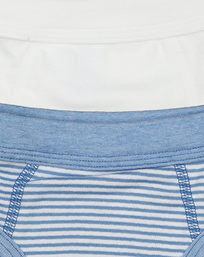 Unterhose COMFY 2er-Pack in weiß/hellblau