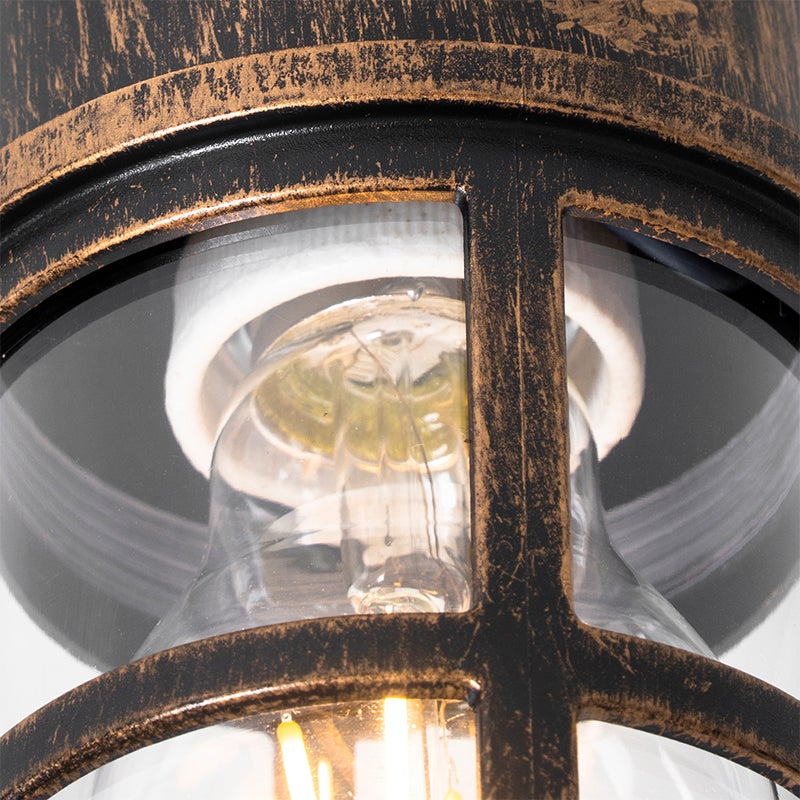 Vintage buitenwandlamp, zwart, IP54 - Kiki