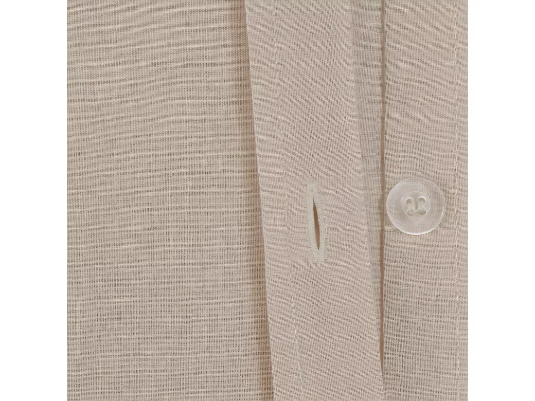 Housse de couette 2 Personnes en Coton Beige lin 240 x 220 cm
