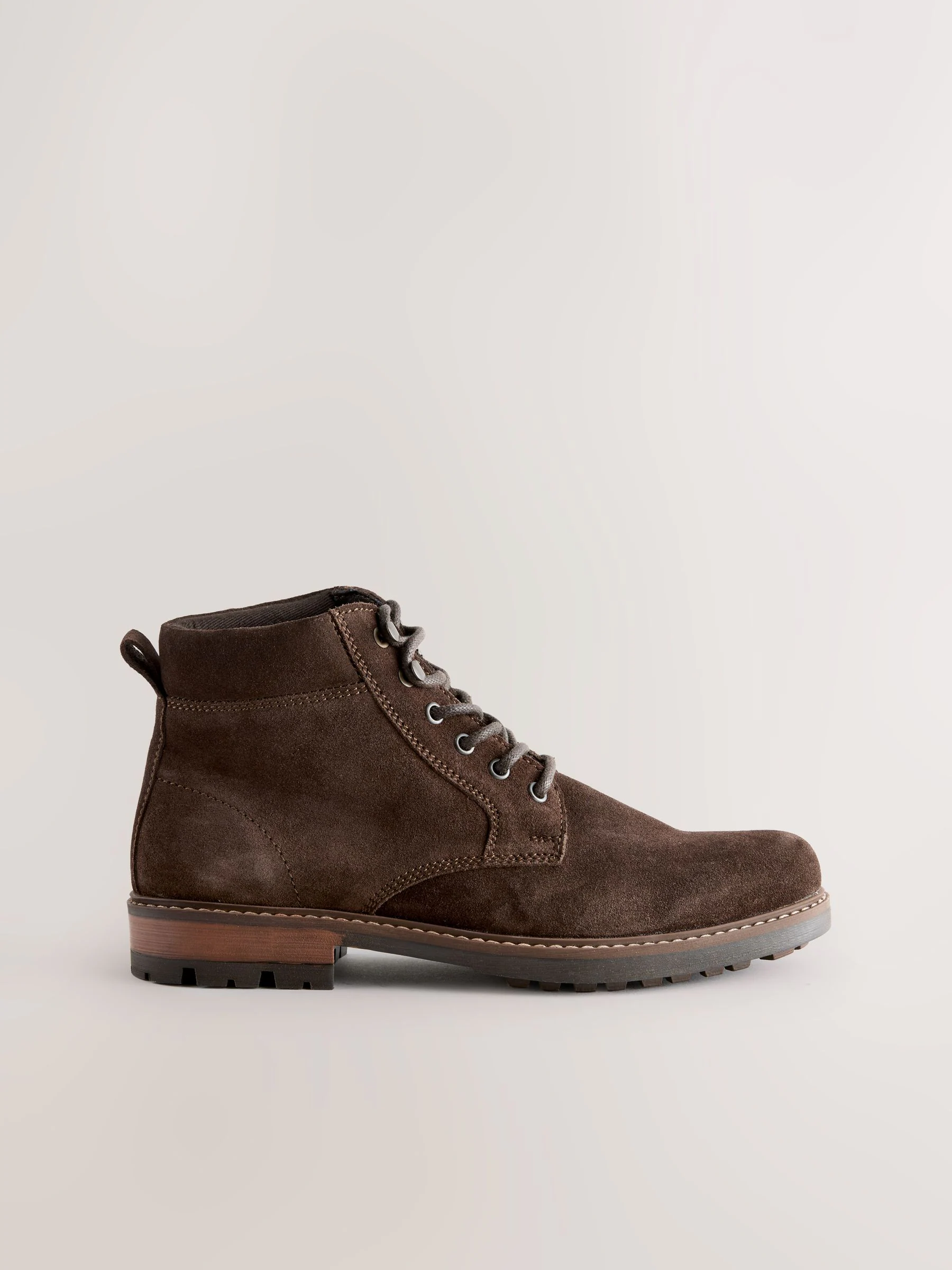 Bruin - Leren hoge schoenen