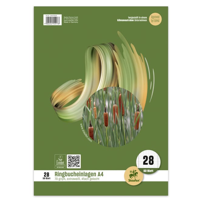 Ringbucheinlagen A4 - 50 Blatt - Lineatur 28