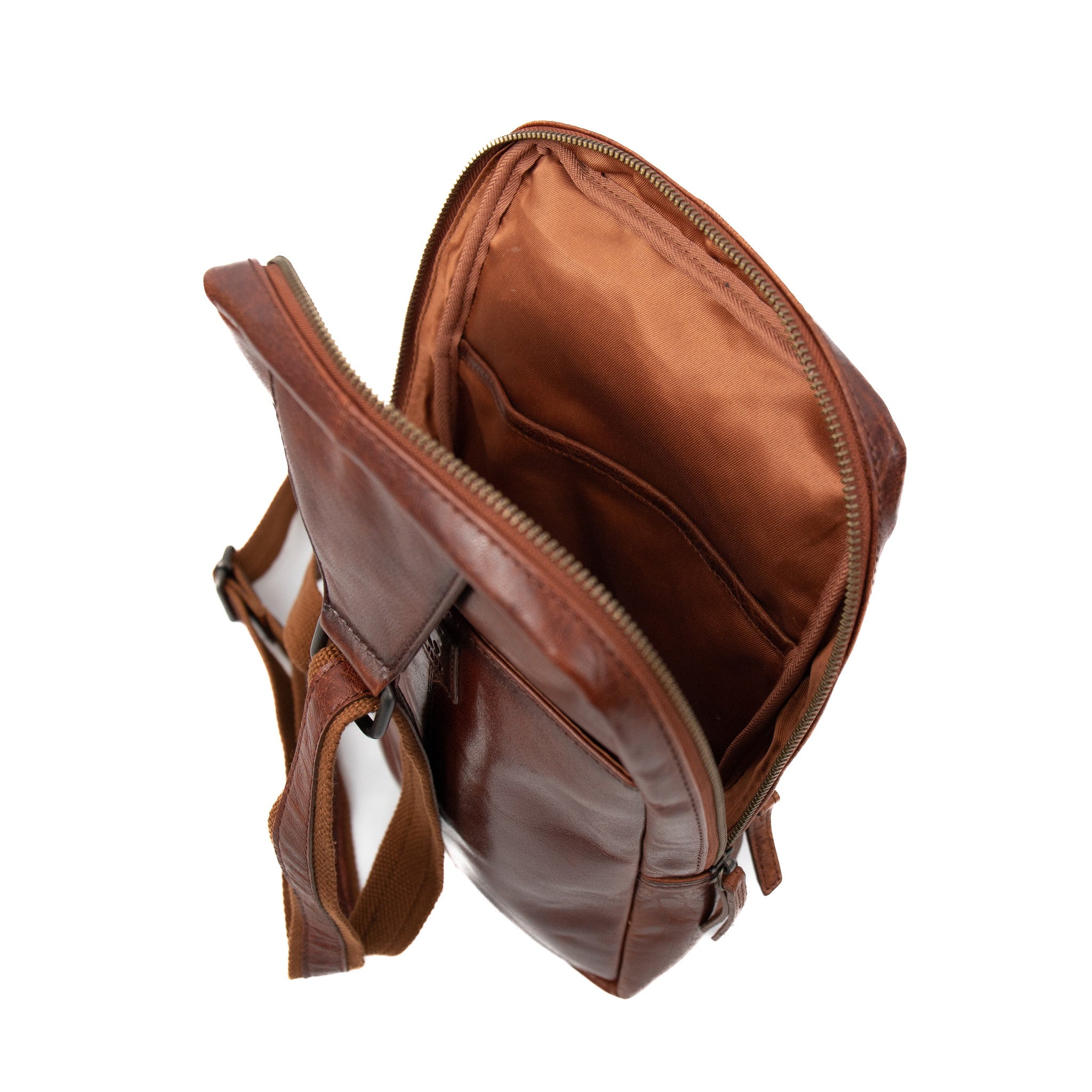 Crossbody tas 'Benjamin' cognac