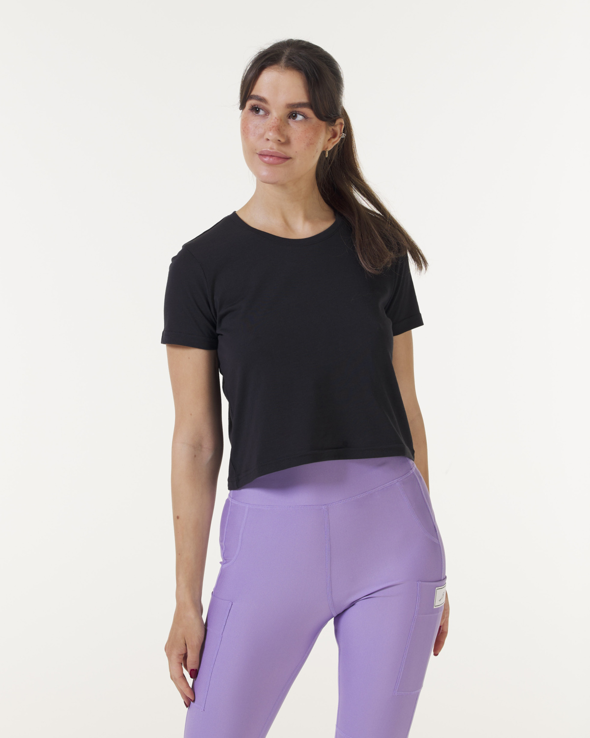 Bumpro Downtown Logo Crop Tee Black