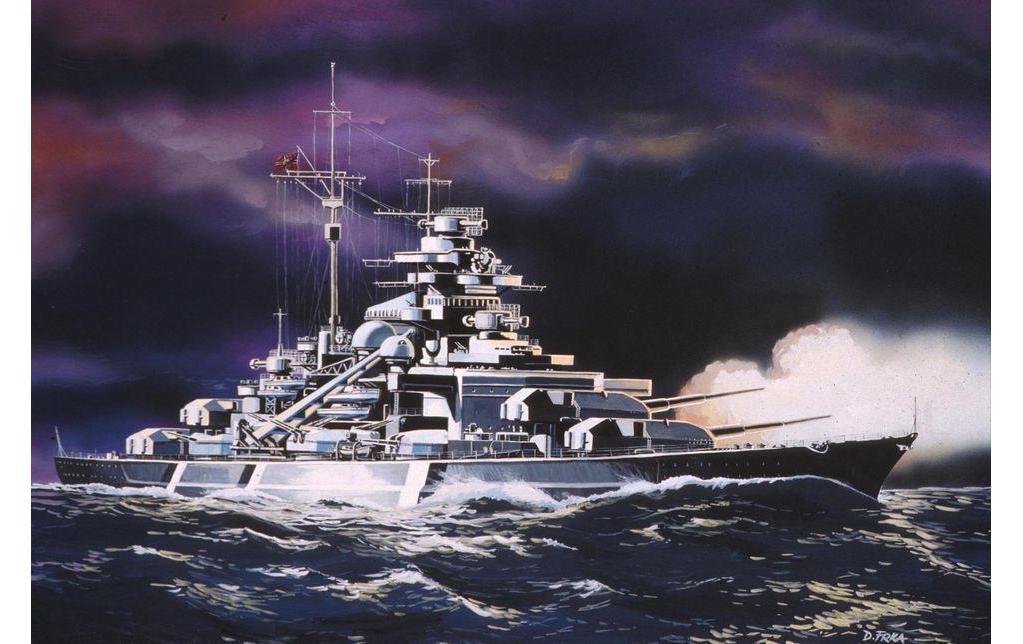 Bausatz Bismarck 1:1200Kunststoff Modellbausatz