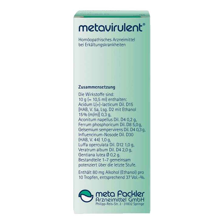 Metavirulent Tropfen zum Einnehmen, 100 ml