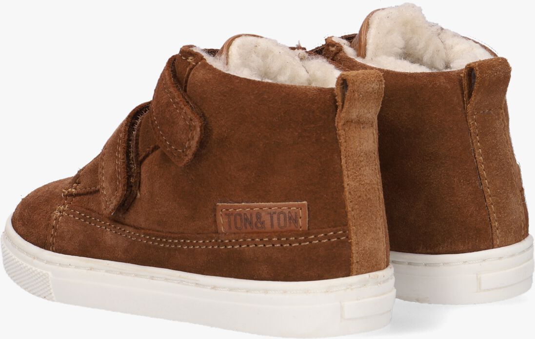 TON & TON cognac ton & ton hoge sneaker steyn