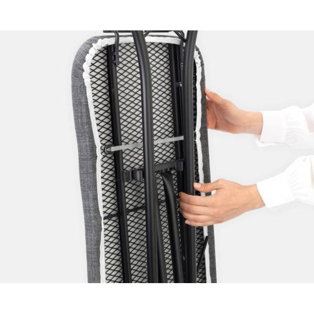 Brabantia Strijkplank B - 124x38 cm Denim Black- met strijkijzerhouder
