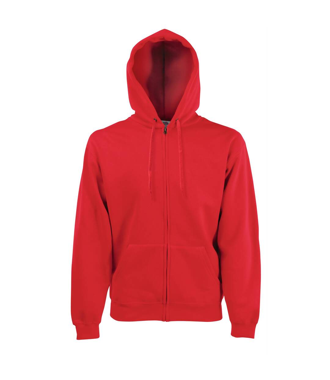 Fruit Of The Loom - Sweatshirt à capuche et fermeture zippée - Homme (Rouge) - UTRW3161