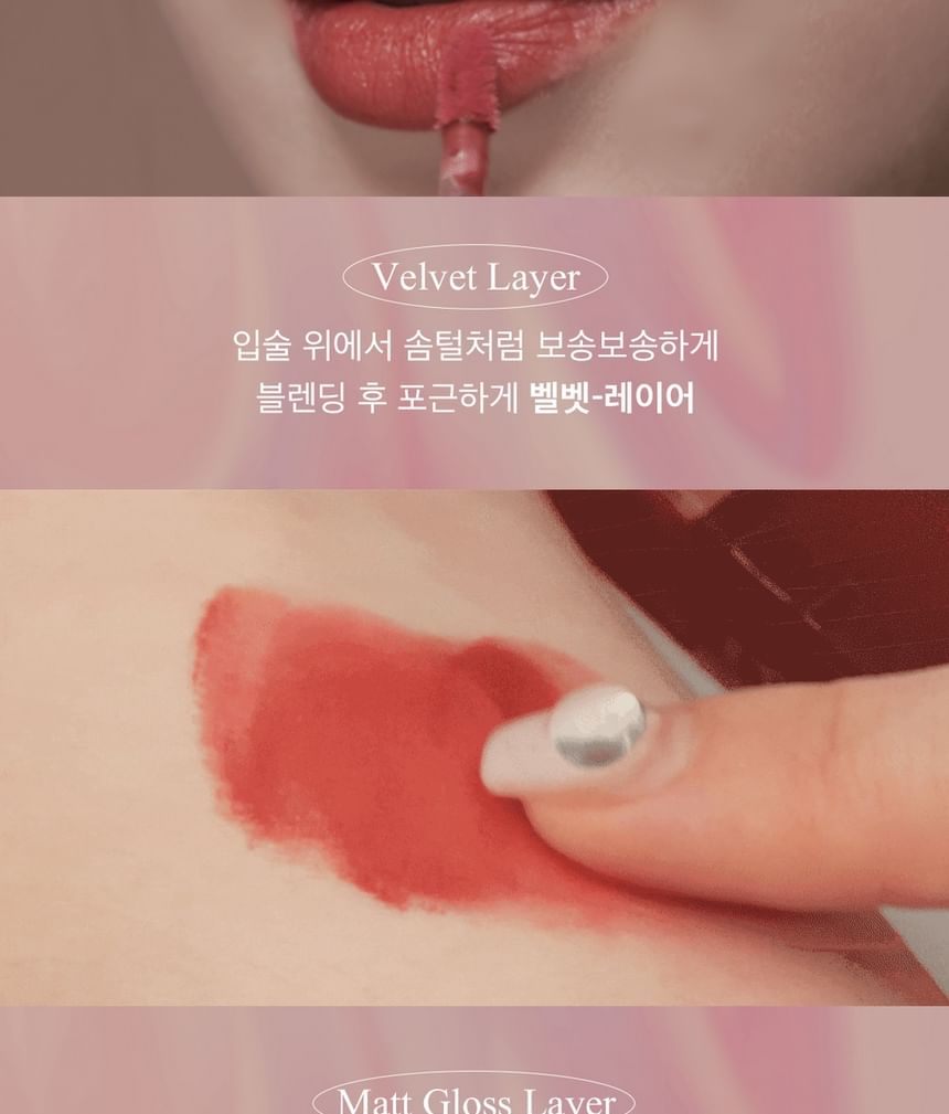 BLACK ROUGE - Dubbele laag over fluwelen tint - 6 kleuren