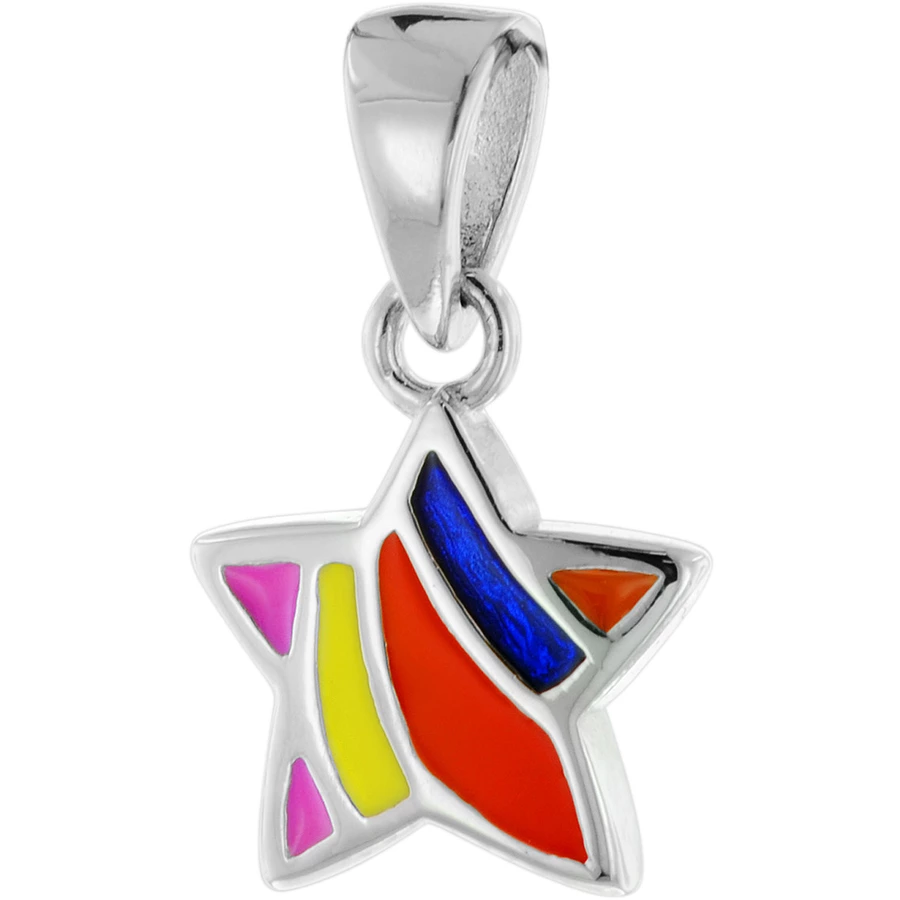 trendor Kinder-Halskette Silber 925 Collier mit Stern-Anhänger silver