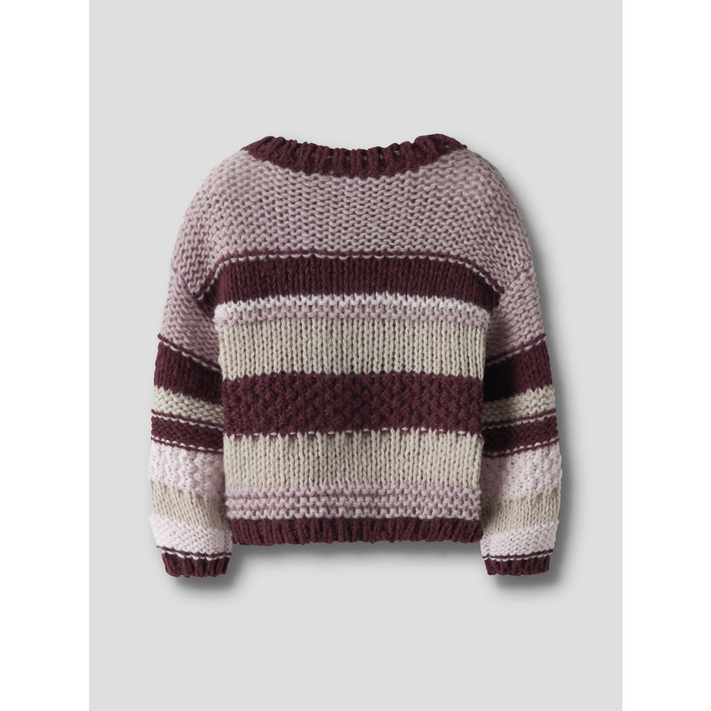 Køb Name It Burgundy Nmfoline Ls Strik