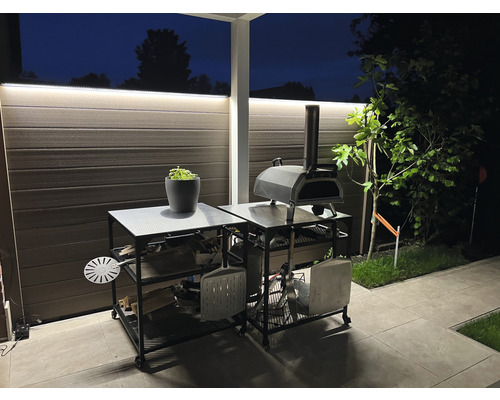 LED-lichtstrip LyghtUp voor WPC/aluminium schuttingen 1733 mm antraciet