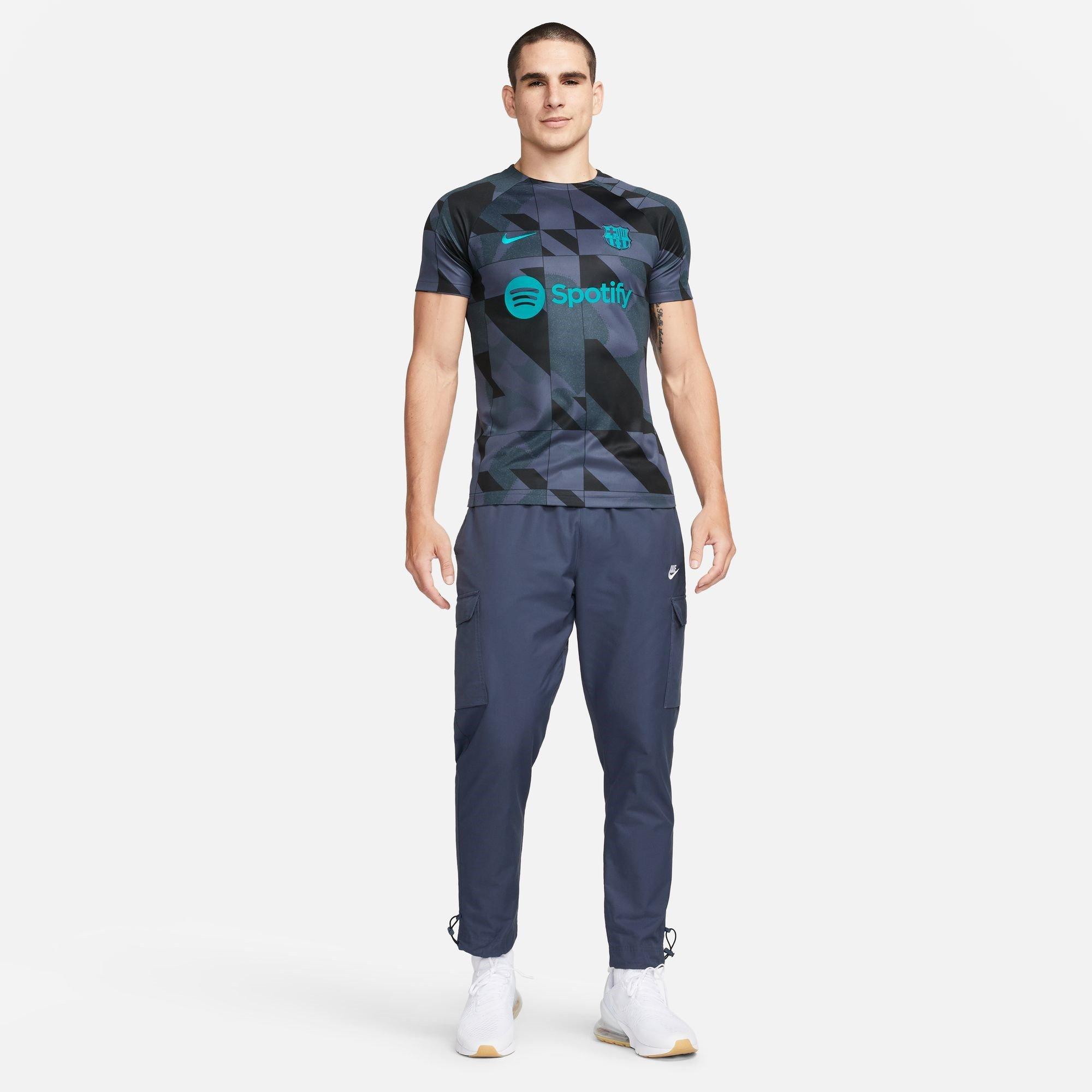 Nike FC Barcelona Academy Pro Third Mens Nike Dri FIT Soccer Pre Match Top
