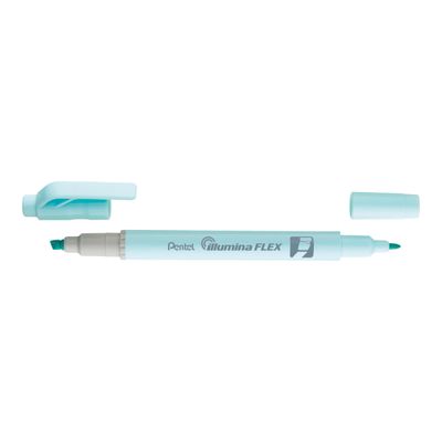 Pentel Illumina FLEX - Surligneur double pointe - bleu ciel pastel