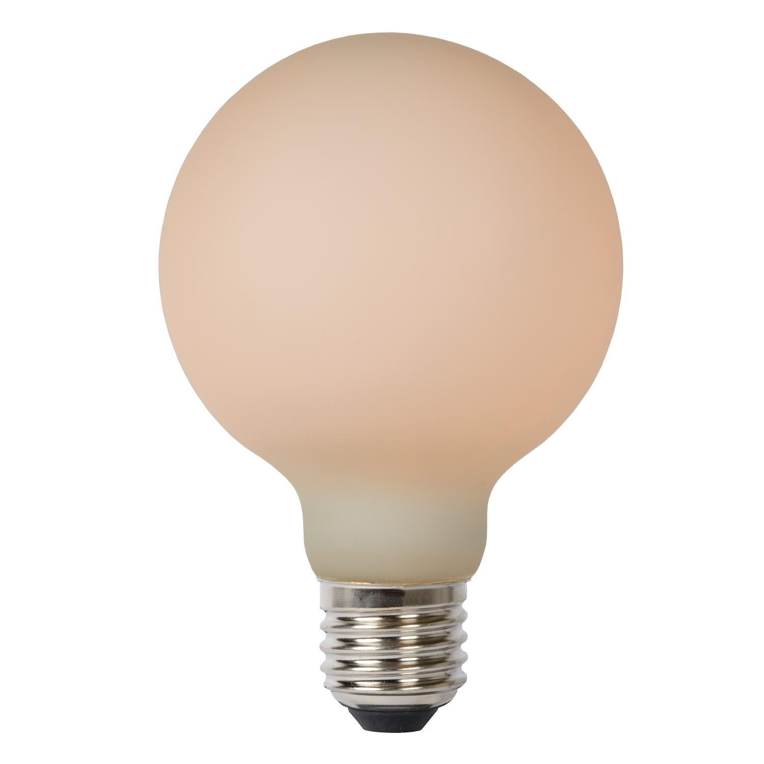G80 LED lichtbron E27 8W 2700K opaal dimbaar 3-step