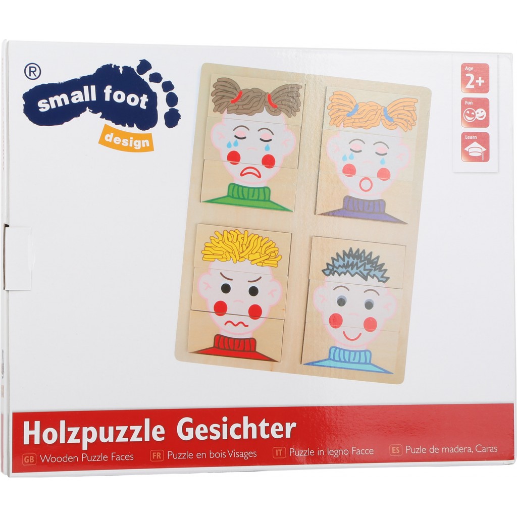 Puzzle en bois- Visages - 19 pièces