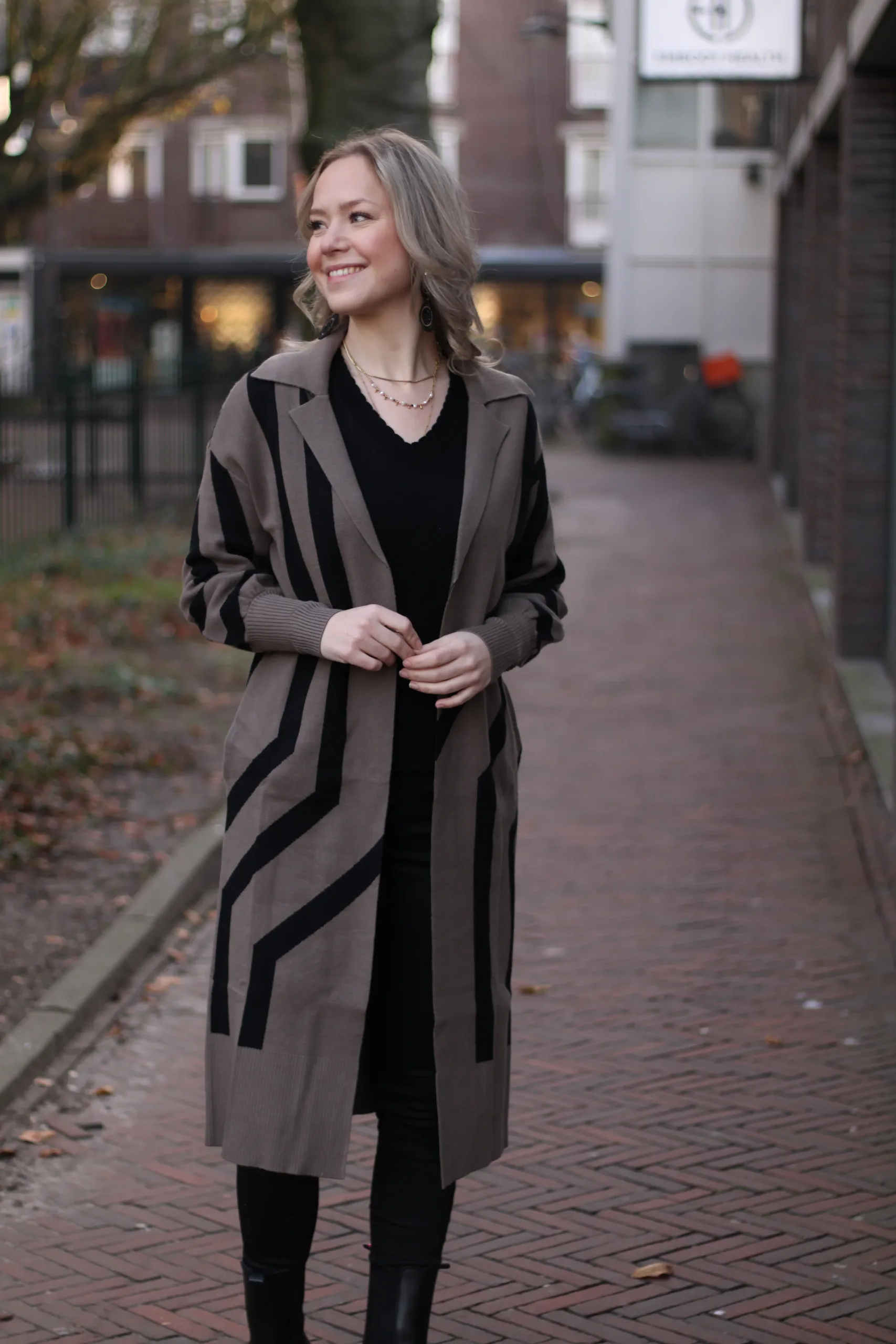 Culture - Aicha Jaquard Cardigan - Falcon