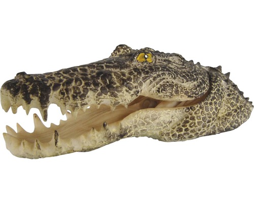 Aquariumdecoratie krokodillenkop met luchtuitlaat