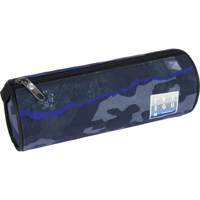 Trousse ronde Freegun - 1 compartiment - noir - Oberthur