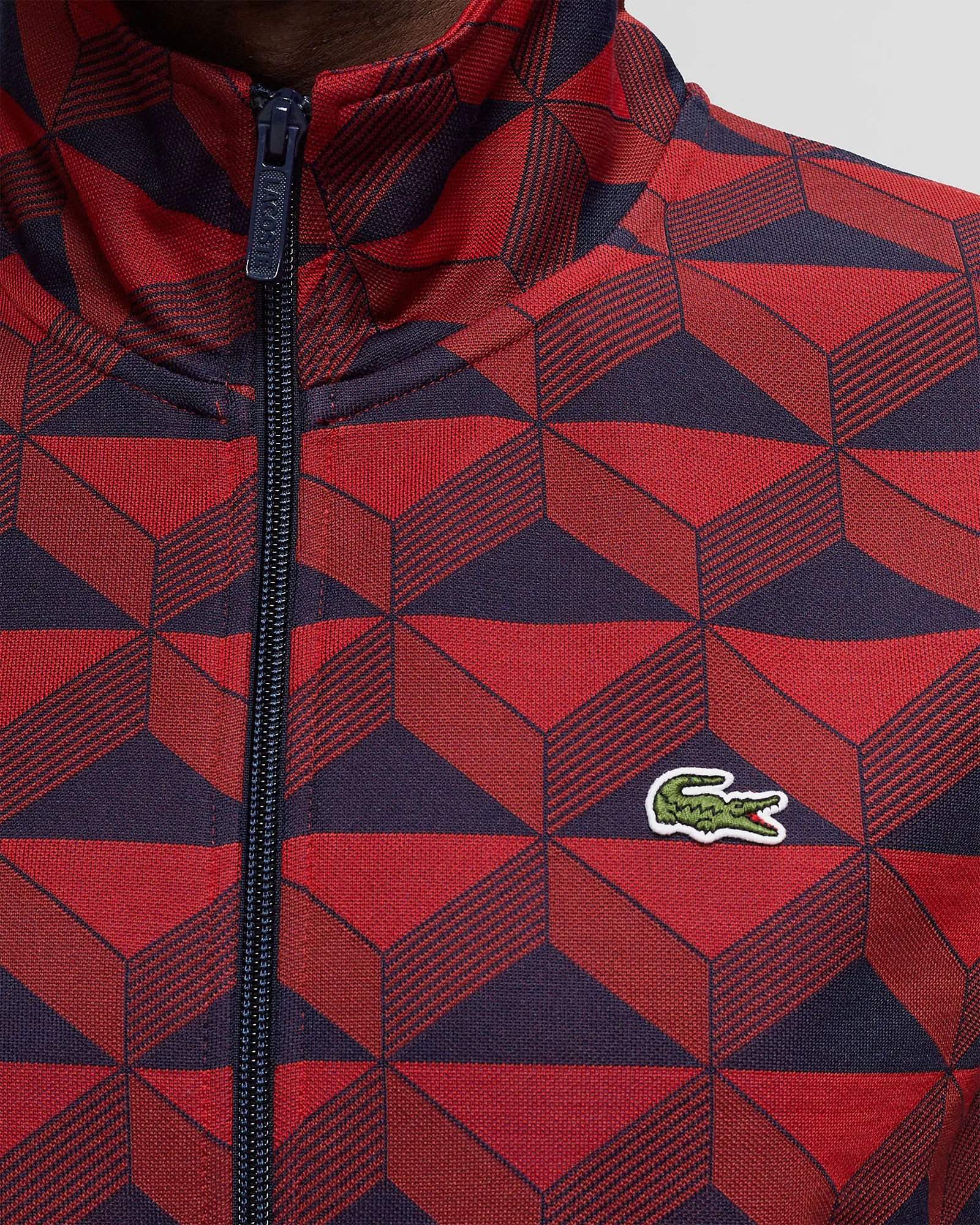 Lacoste JACQUARD ZIP-UP SWEATSHIRT