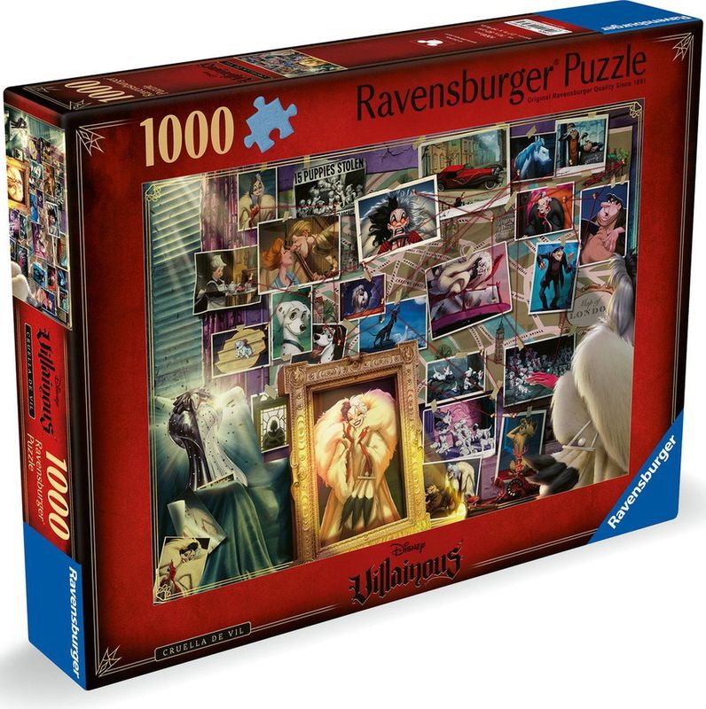 Ravensburger puzzel Disney Villainous: Cruella de Vil - Legpuzzel - 1000 stukjes