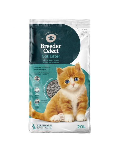 Breedercelect Kattenbakvulling 100 Procent Recycled - Kattenbakvulling