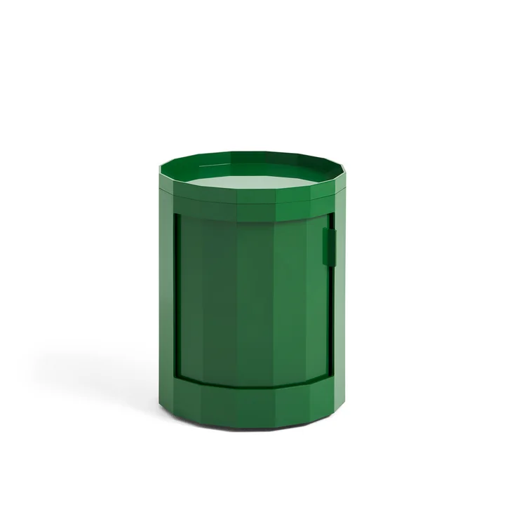 HAY - Facet Cabinet mit Füssen und Rollen, niedrig, spinach green