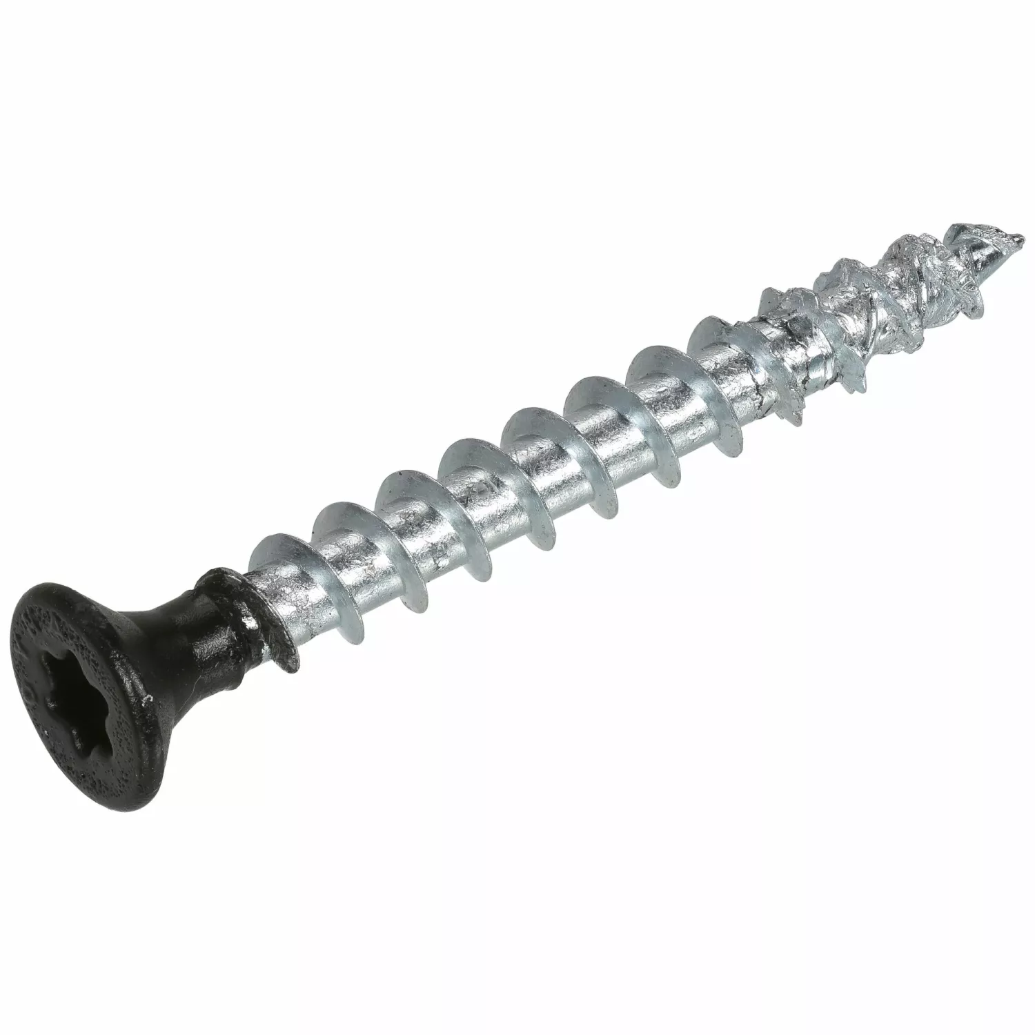 DynaPlus 0285.01.25605 Beslagschroef - 7 mm Platkop - Voldraad - Verzinkt -Zwarte kop - TX20 - 4.0 x 40mm (200st)