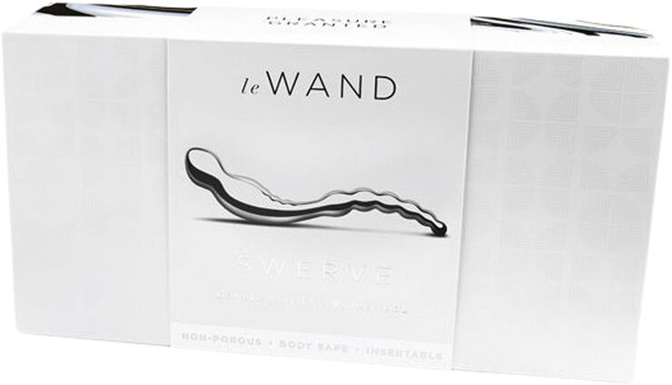 Le Wand Swerve prostata og anal dildo i rustfrit stål Sølv
