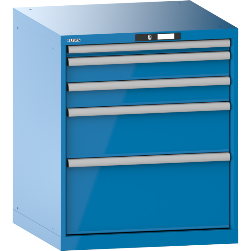 Armoire à tiroirs Lista 36 x 36E  H 85 x L 71,7 x P 72,5 cm 5 tiroirs Key Lock