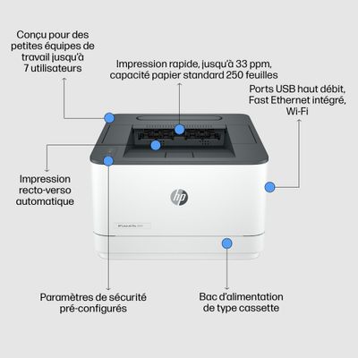 HP LaserJet Pro 3002dw - imprimante laser monochrome A4 - Wifi