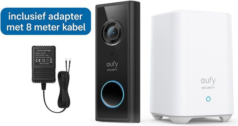 Eufy - Security S220 - Video Deurbel - Inclusief HomeBase 2 - Bundelvoordeel