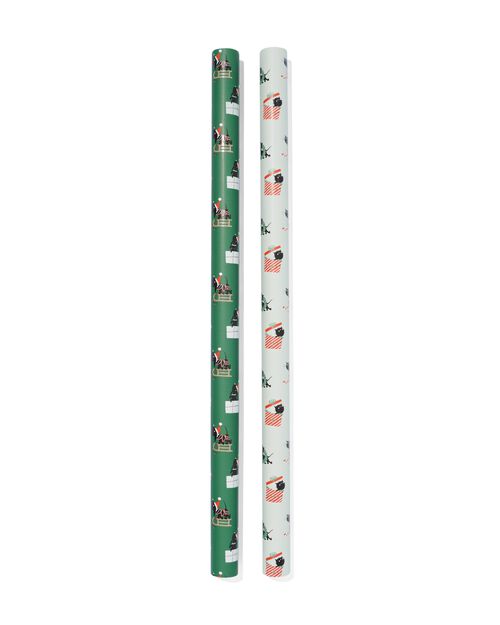 2 rouleaux de papier cadeau Takkie/Siepie 70x200 noël