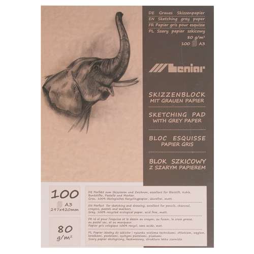 Graubrauner Skizzenblock