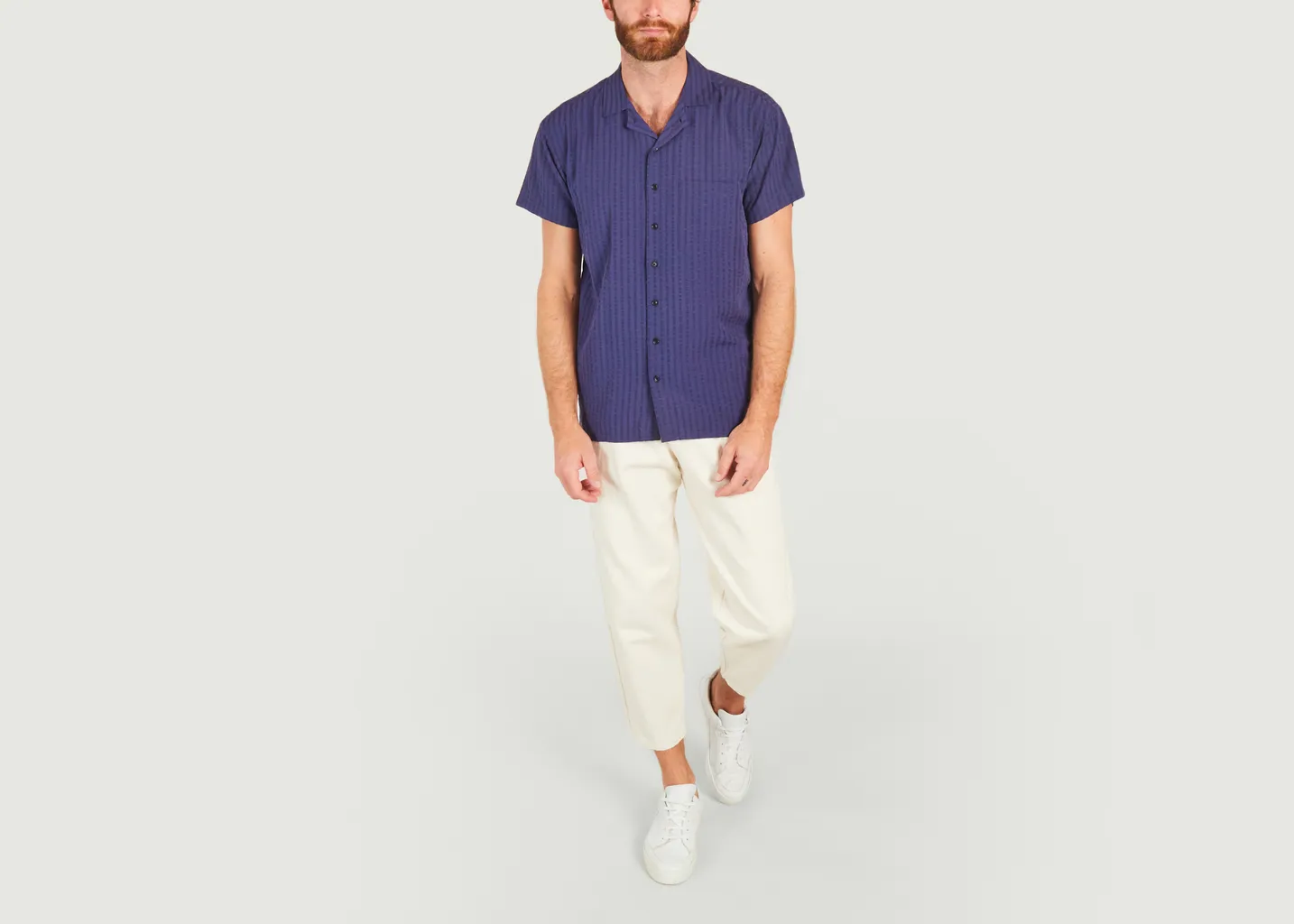 Chemisette rayée en tencel Hilo Olow