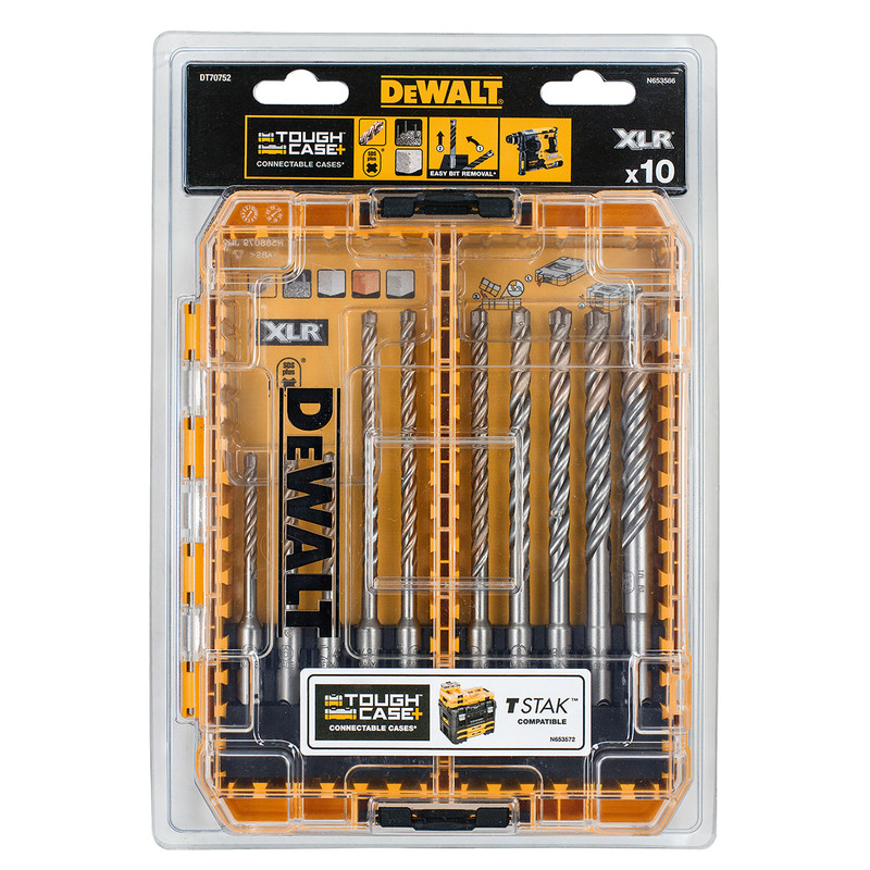 DeWALT DT70752-QZ SDS-PLUS betonborenset in Tough Case 10-delig