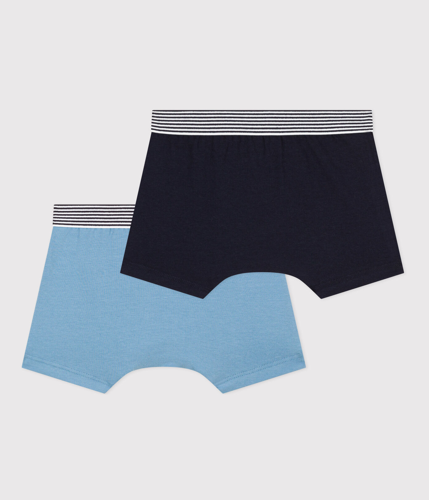 Lot de 2 boxers en coton et élasthanne petit garçon