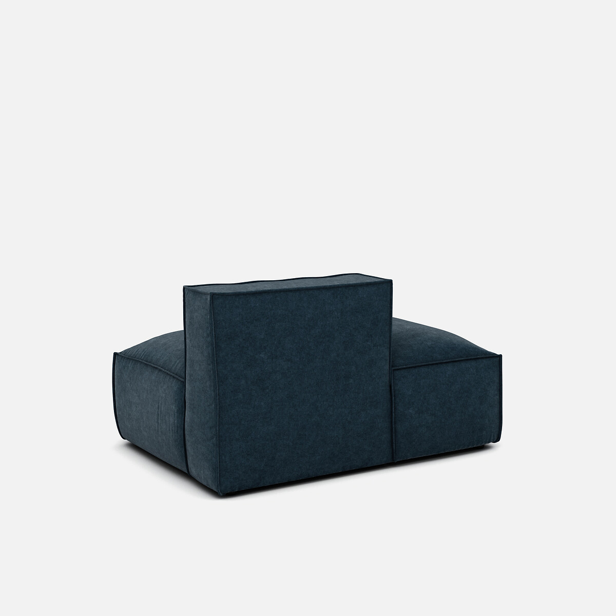 LA REDOUTE INTERIEURS<br>Sofá lounge esquerda, veludo texturizado, Seven