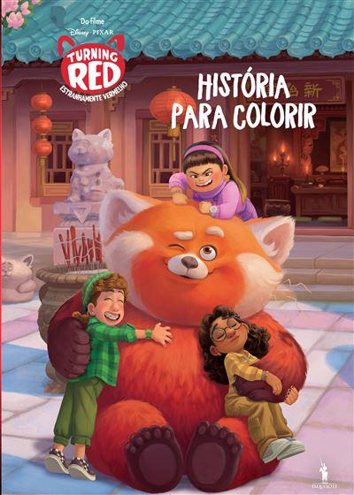 Turning Red - Estranhamente Vermelho - História para Colorir de Vários Autores