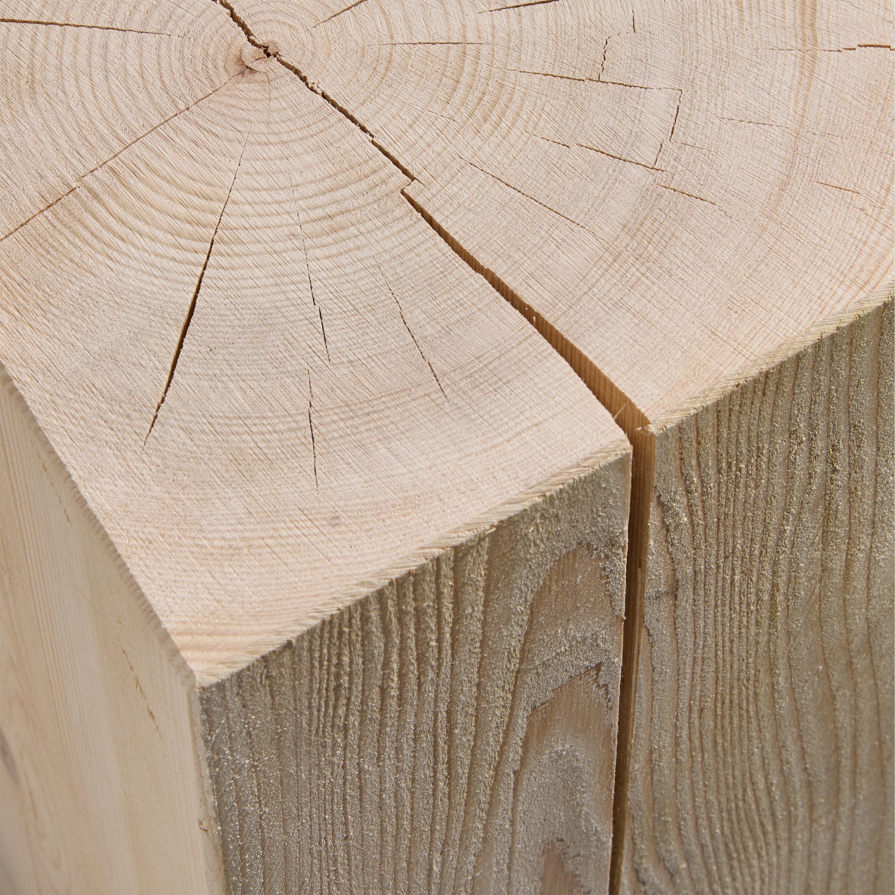 CUBO Beistelltisch - Natur / B: 30.0 cm x T: 30.0 cm x H: 45.0 cm