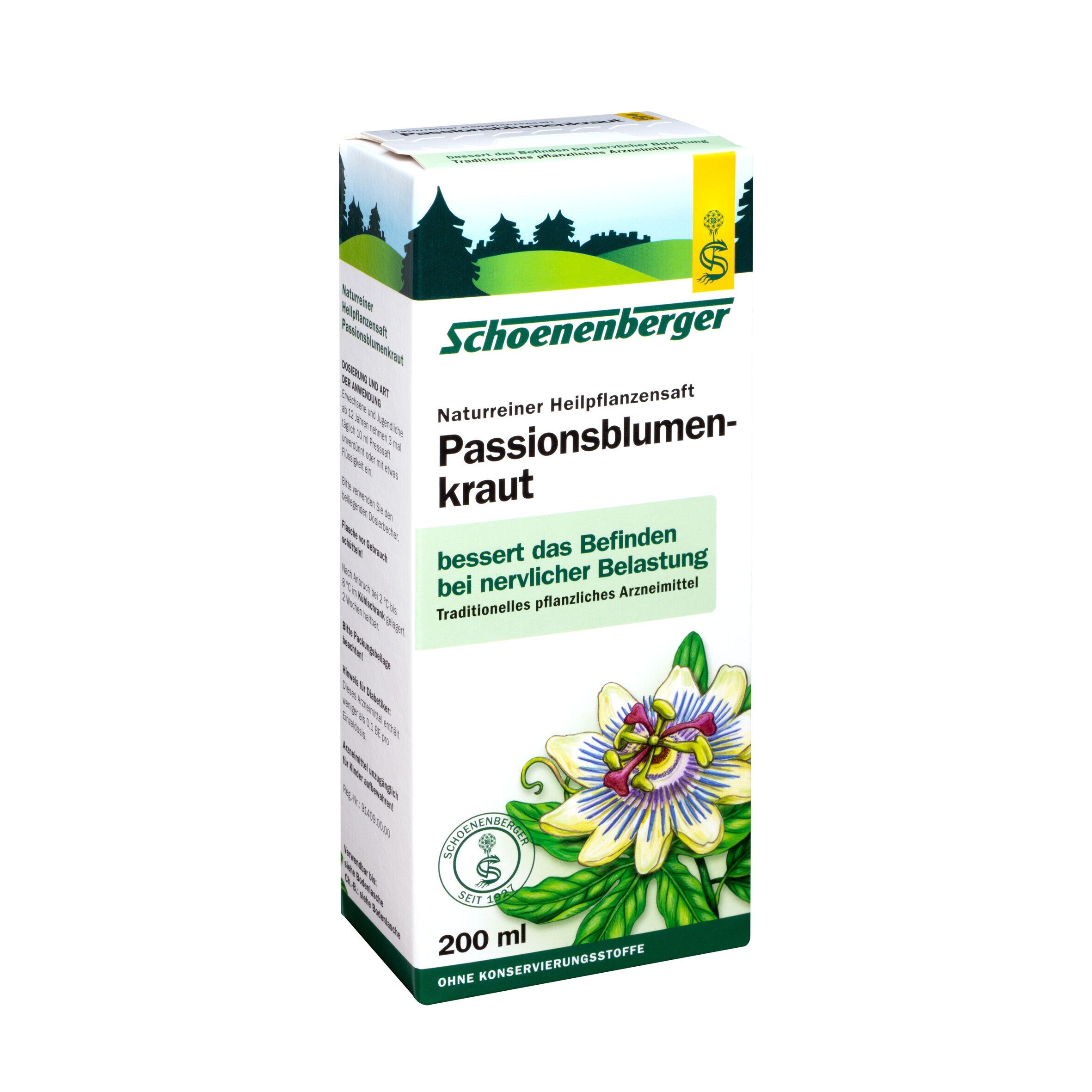 Schoenenberger® naturreiner Heilpflanzensaft Passionsblumenkraut
