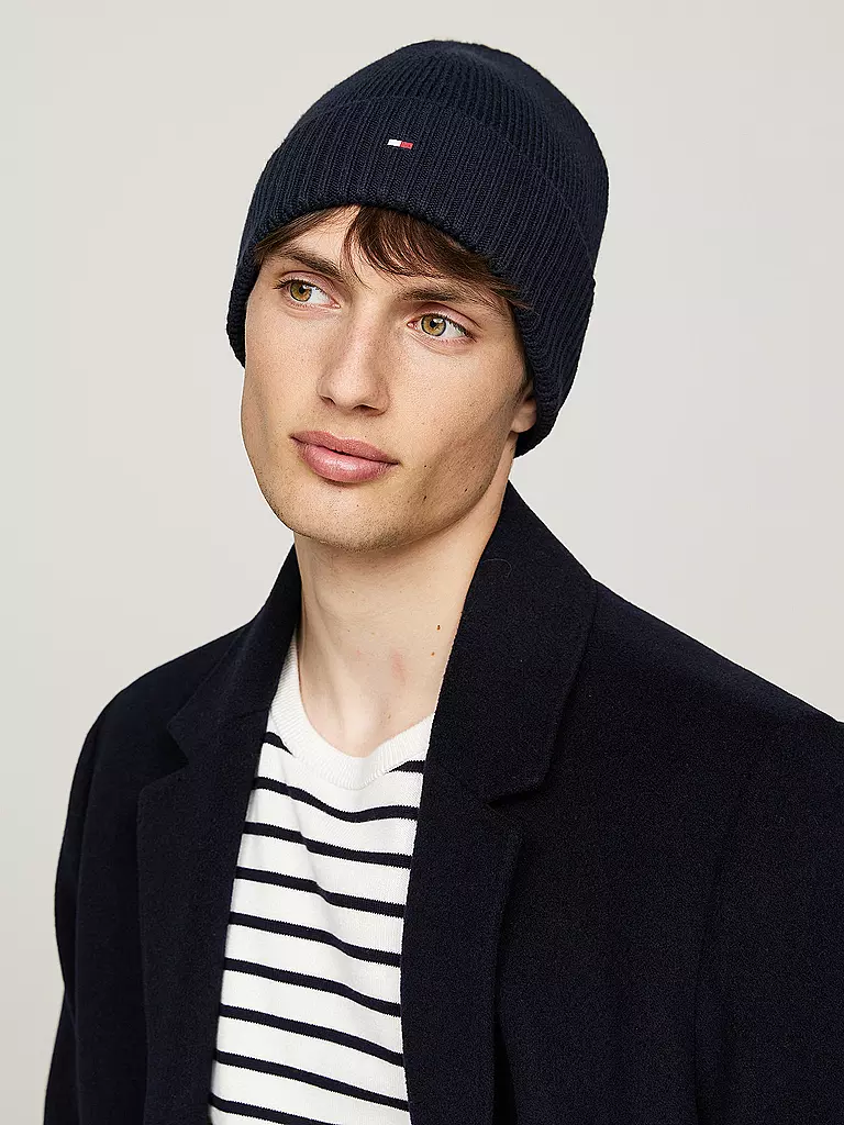 TOMMY HILFIGER Mütze - Haube blau